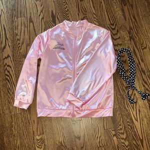 🎃Grease Pink Lady Jacket with hair scarf